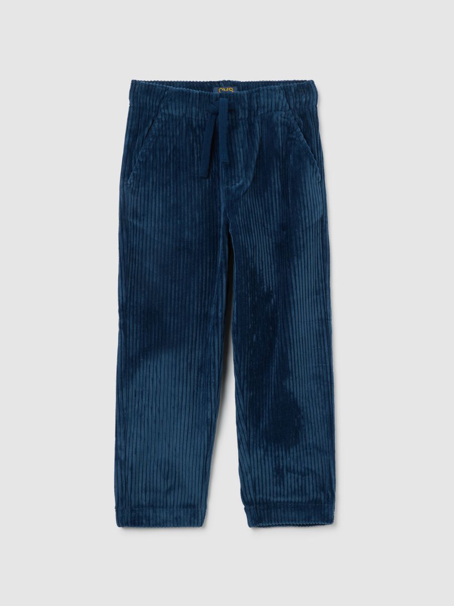 Children's Blue Regular Fit Trousers_0