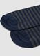 Two-pack of navy and grey marl long socks in stretch cotton_2