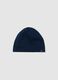 Blue stretch cotton children's hat with comfortable fit_0