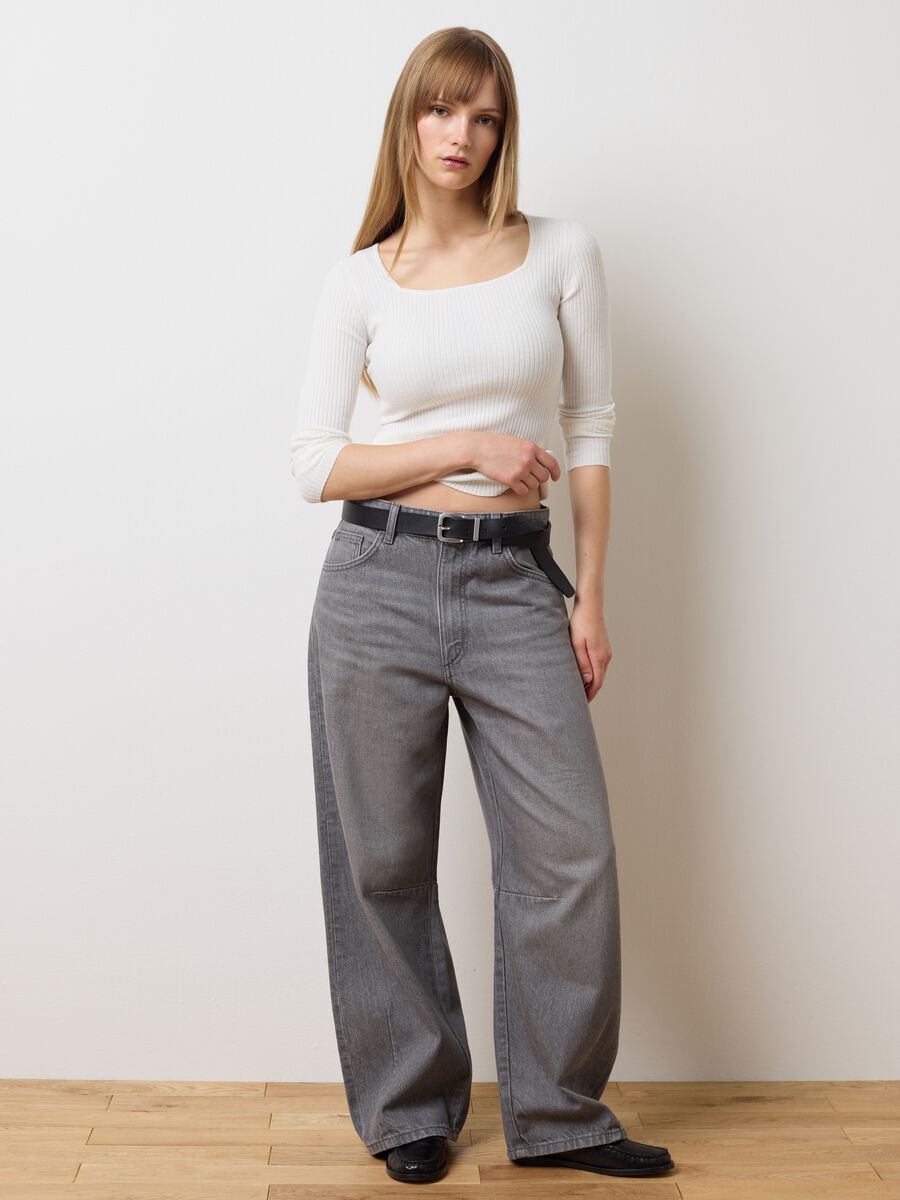 Maglione bianco fitted_2