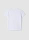 T-shirt in puro cotone bianca da ragazza regular fit_4