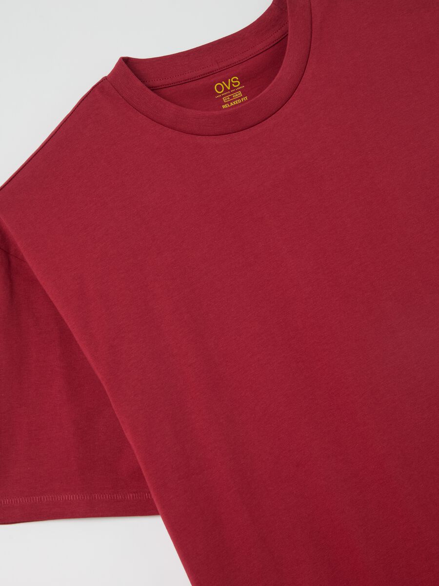 Solid colour T-shirt in organic cotton_1