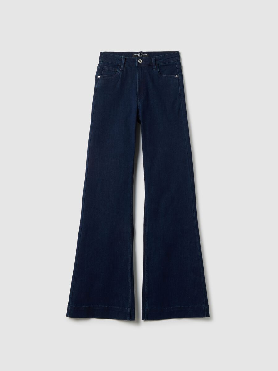 Blue Denim Bootcut Jeans_4
