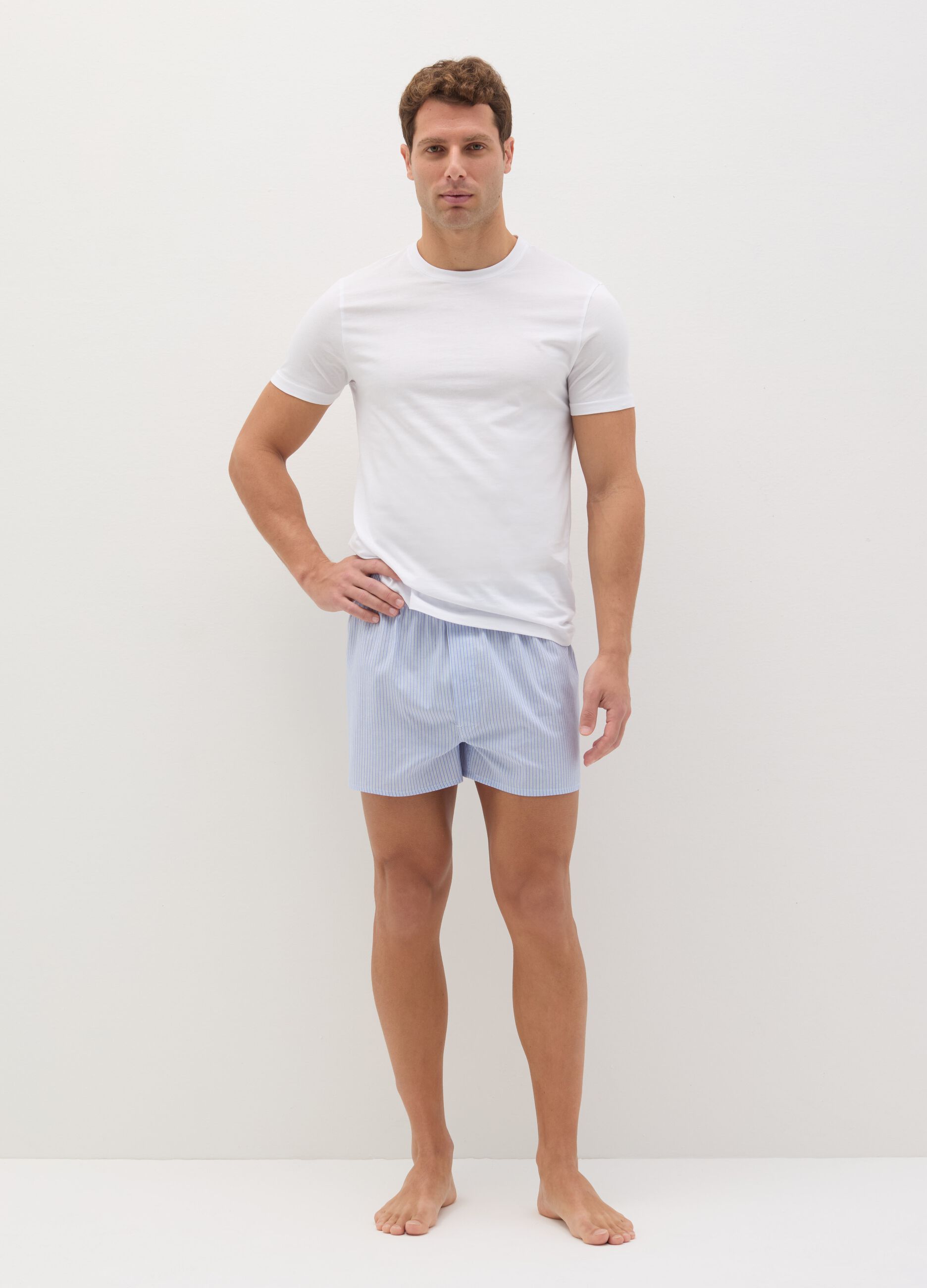Three-pack organic cotton undershirts