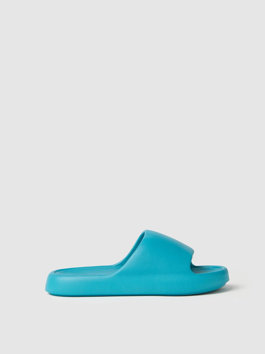 Women's Rubber Sandals in Blue_0