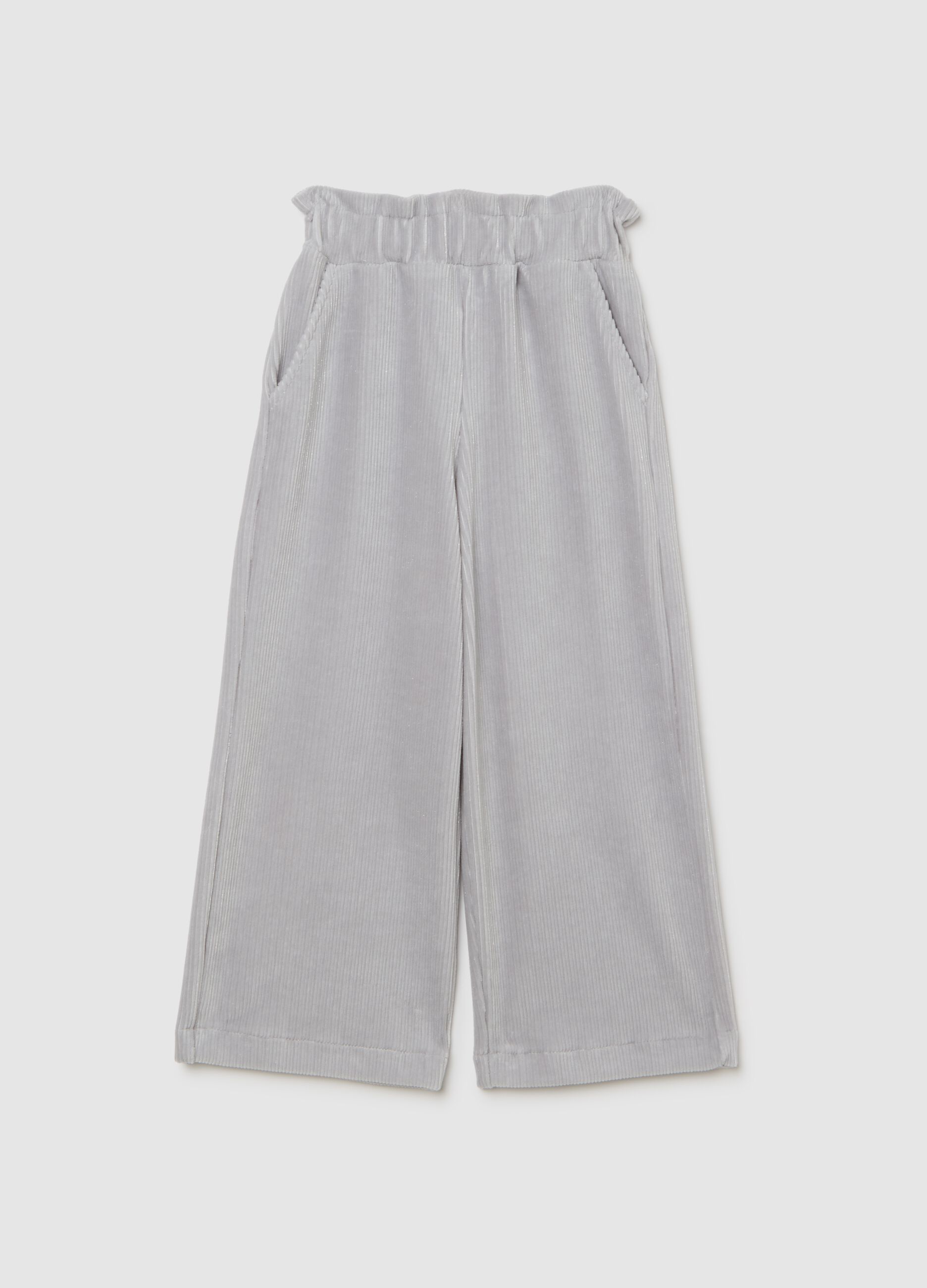 Girls Grey Culotte Trousers