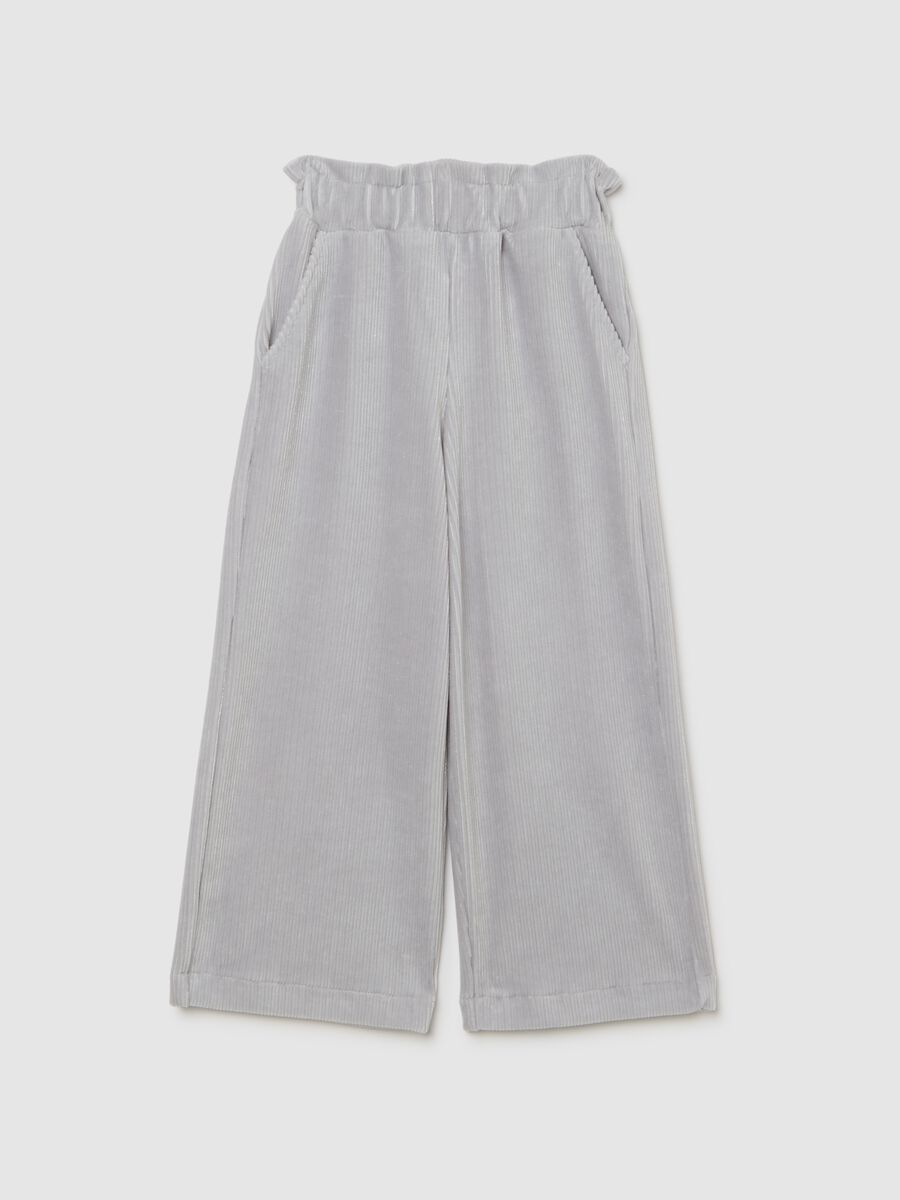 Girls Grey Culotte Trousers_0
