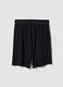 Black organic cotton pyjama shorts_6