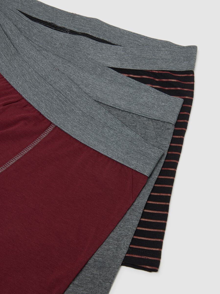 Tripack of multi-colour stretch cotton regular fit boxers_5