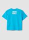 Blue pure cotton kids&rsquo; oversized-fit Astro Bot T-shirt_1