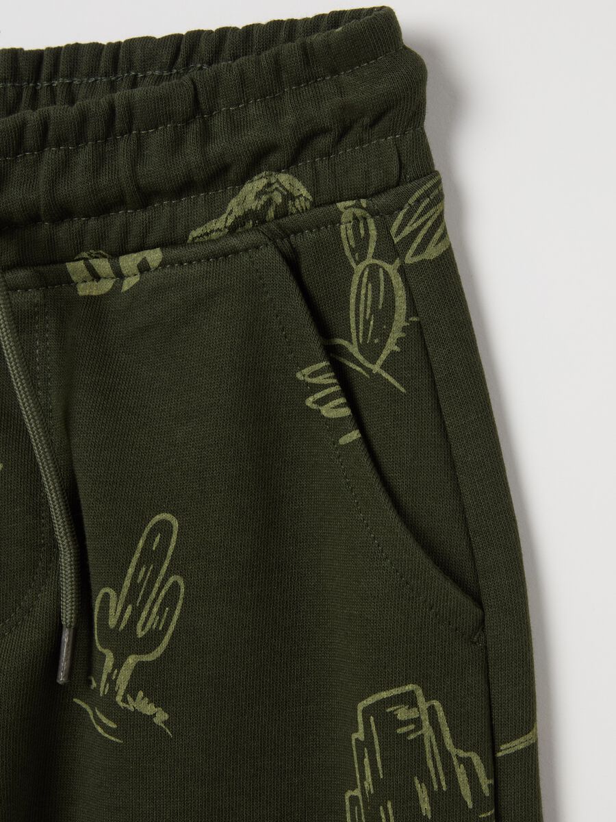 Joggers with drawstring and print_2