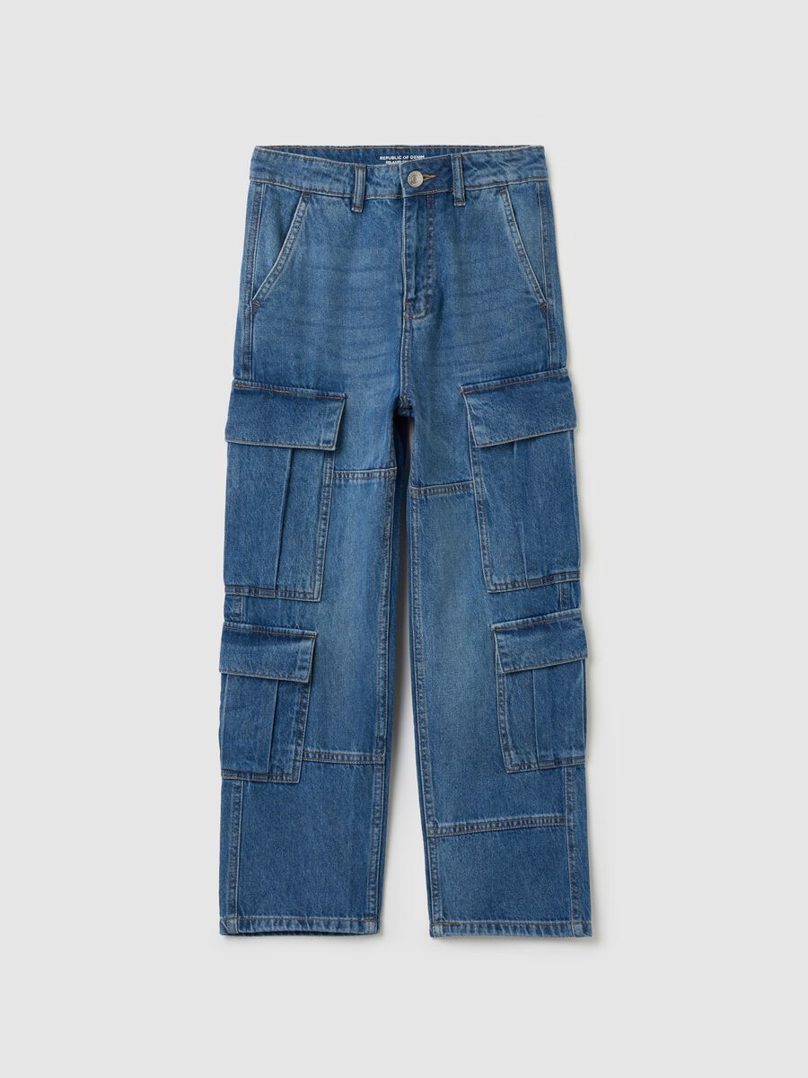 Jeans cargo relaxed fit_0