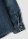 Blue pure cotton shirt with classic collar for boys_3