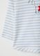 Baby girl's regular fit multicolour striped pure cotton sweater_2