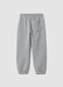 Pantaloni jogger grigi in puro cotone organico_1