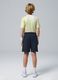 Black ALTAVIA COURT sports shorts in stretchy technical fabric for boys_2