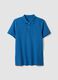 Navy blue organic cotton regular-fit short-sleeve polo_4