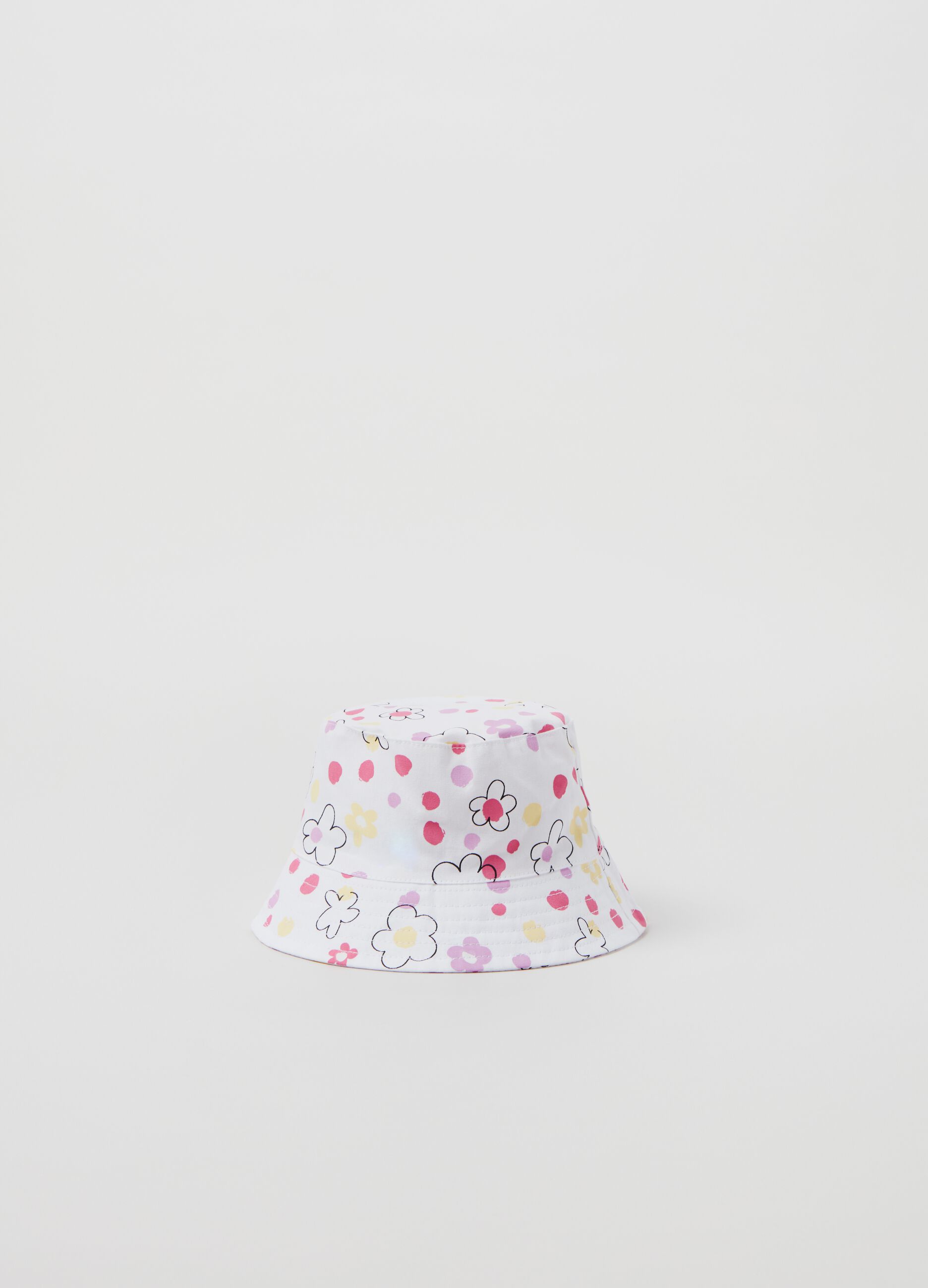 Cappello alla pescatora stampa fiori_0