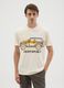 Beige pure cotton regular fit T-shirt_1