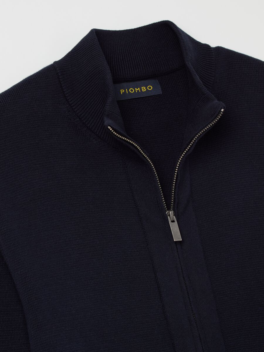 Full-zip cardigan with high neck_5