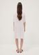 White pure linen dress with Mandarin collar, regular fit_3