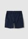 Blue pure cotton boys' cargo shorts regular fit_0