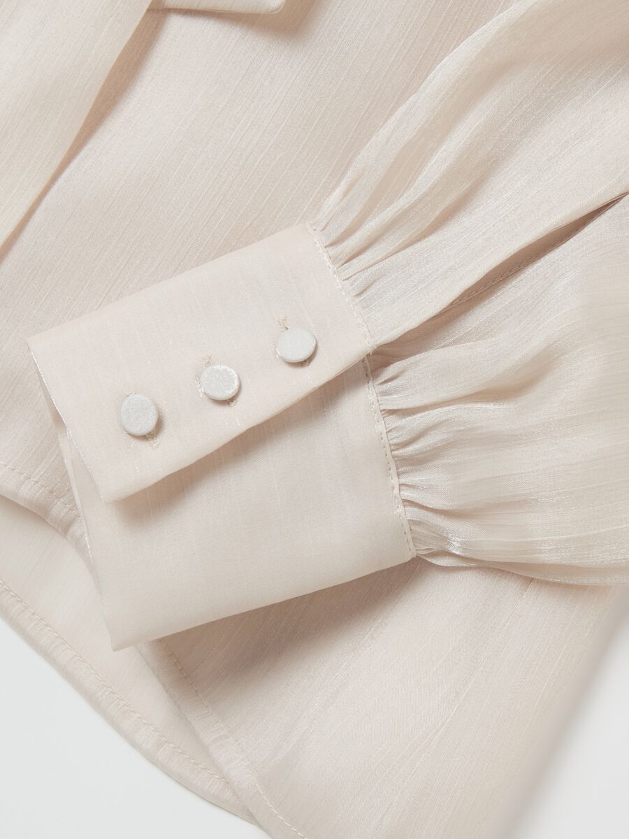 Shirt with bow foulard_5