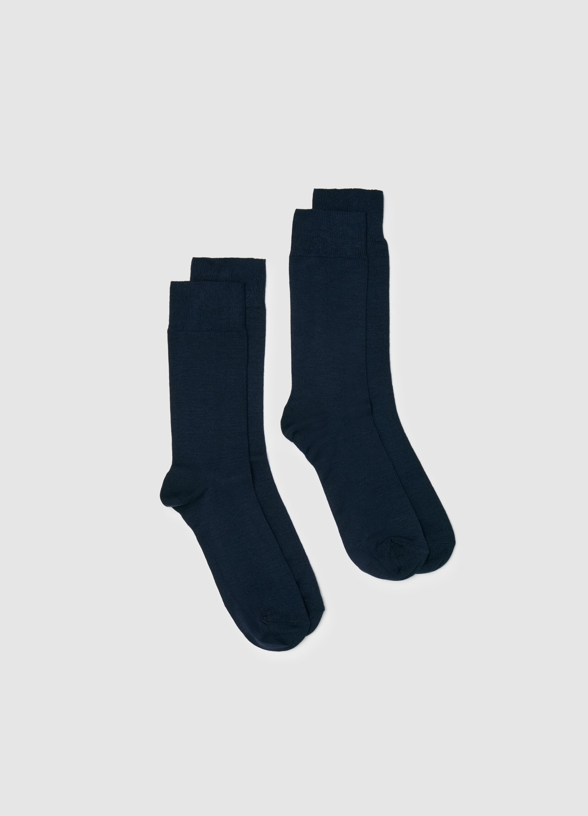 Two-pair pack midi socks in bamboo viscose