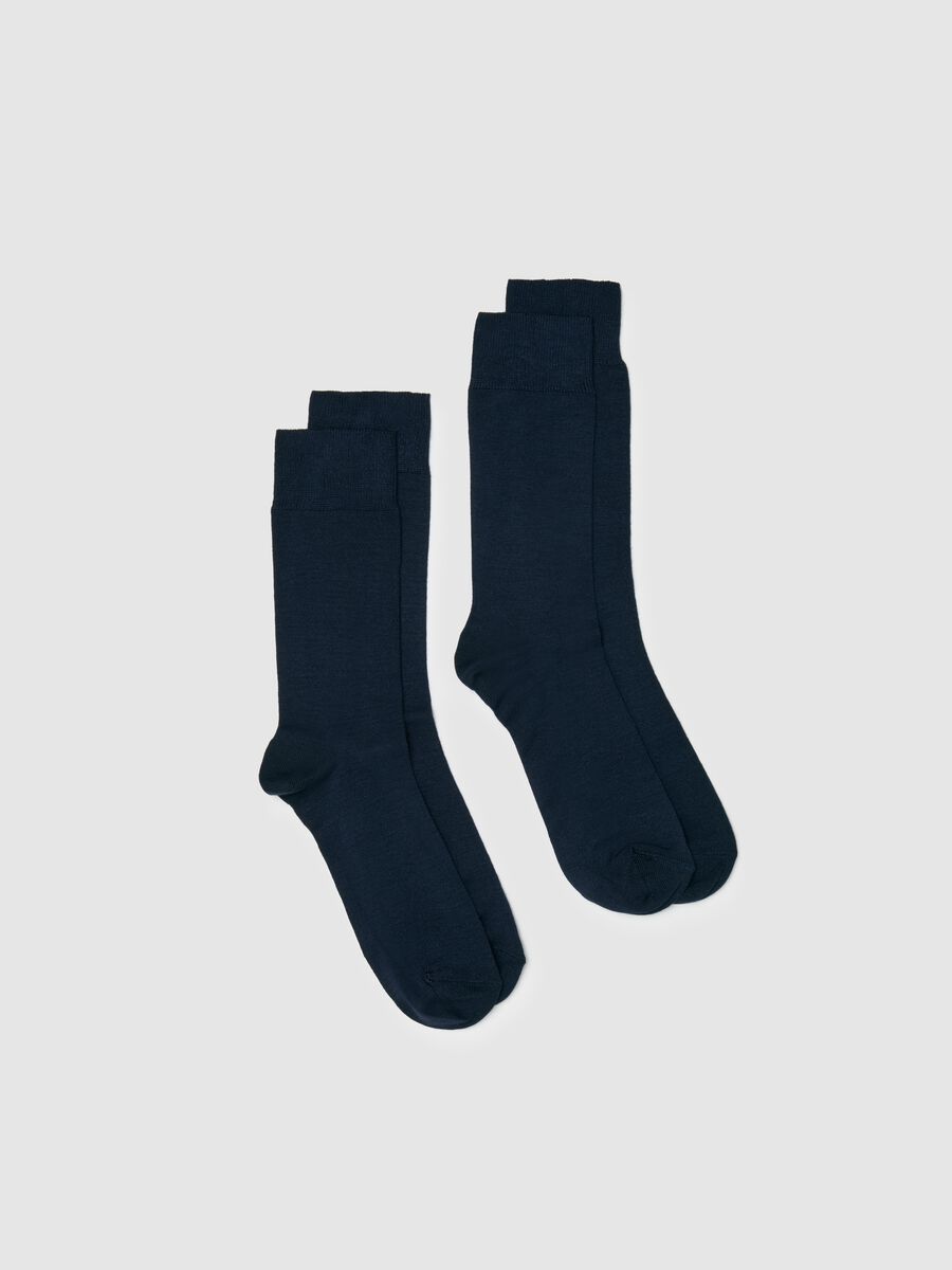 Two-pair pack midi socks in bamboo viscose_0