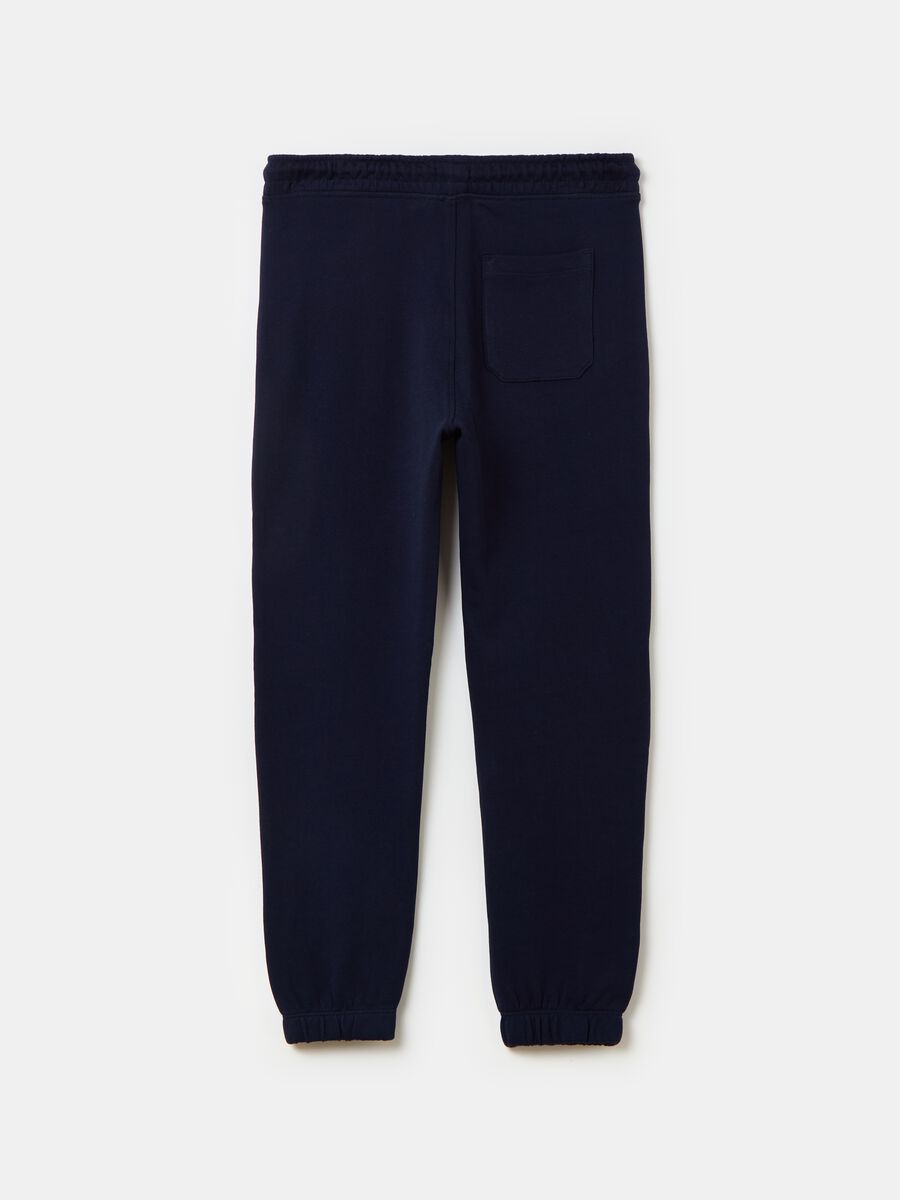 Essential joggers in 100% organic cotton with drawstring_1