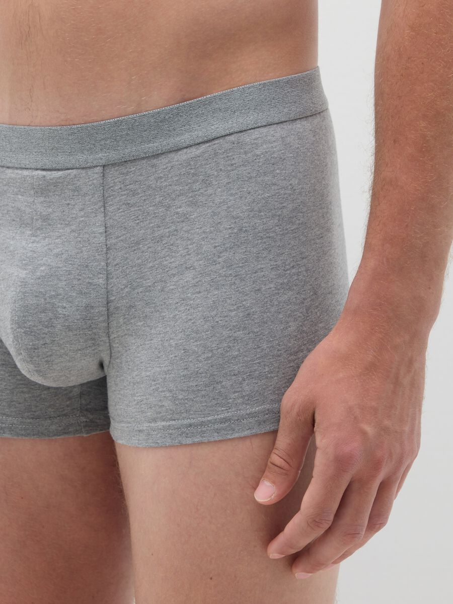 Set of three grey stretch cotton regular fit boxers_2