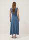 Blue maternity dress in stretch fabric_2