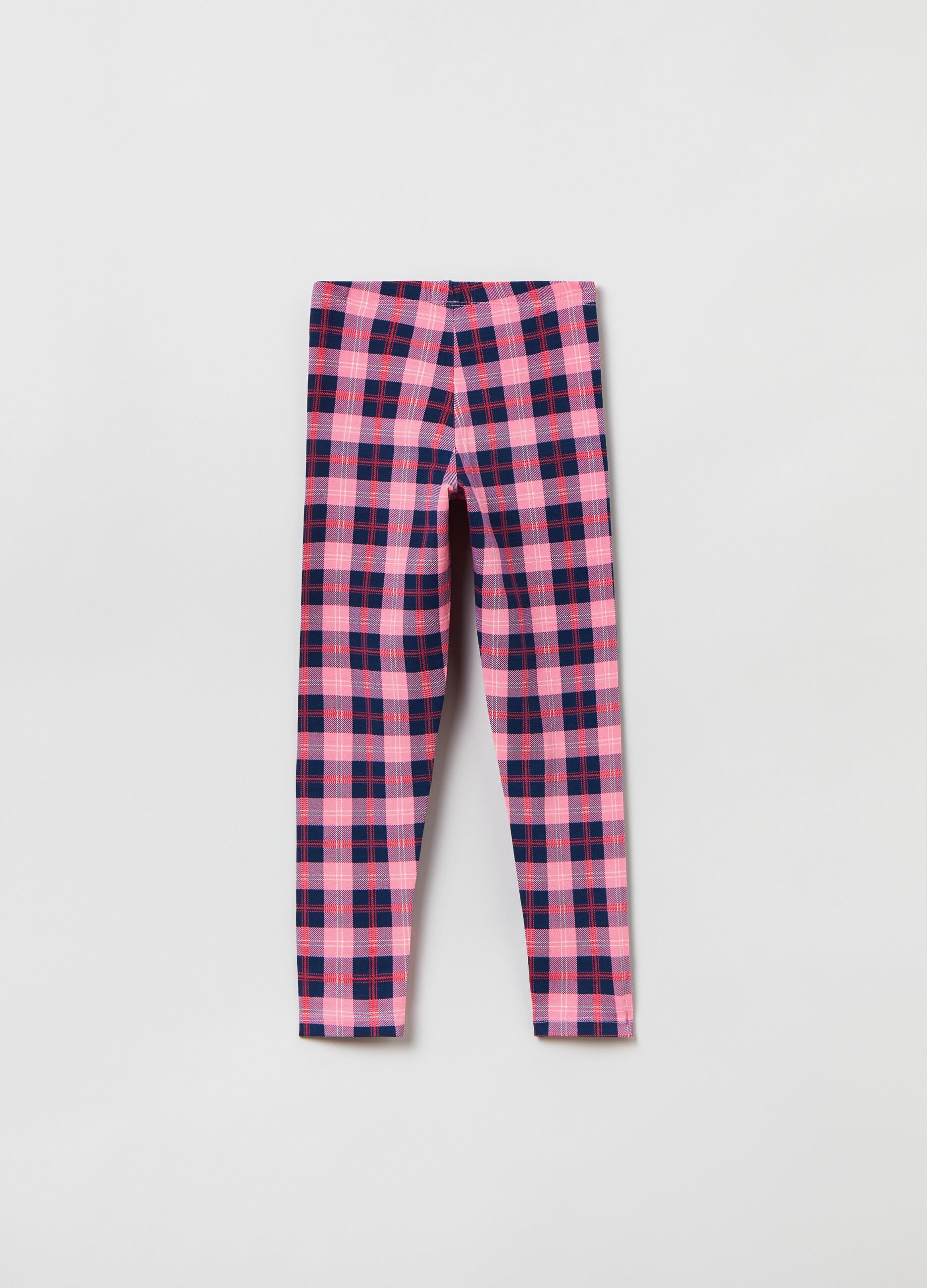 Leggings con stampa check _1