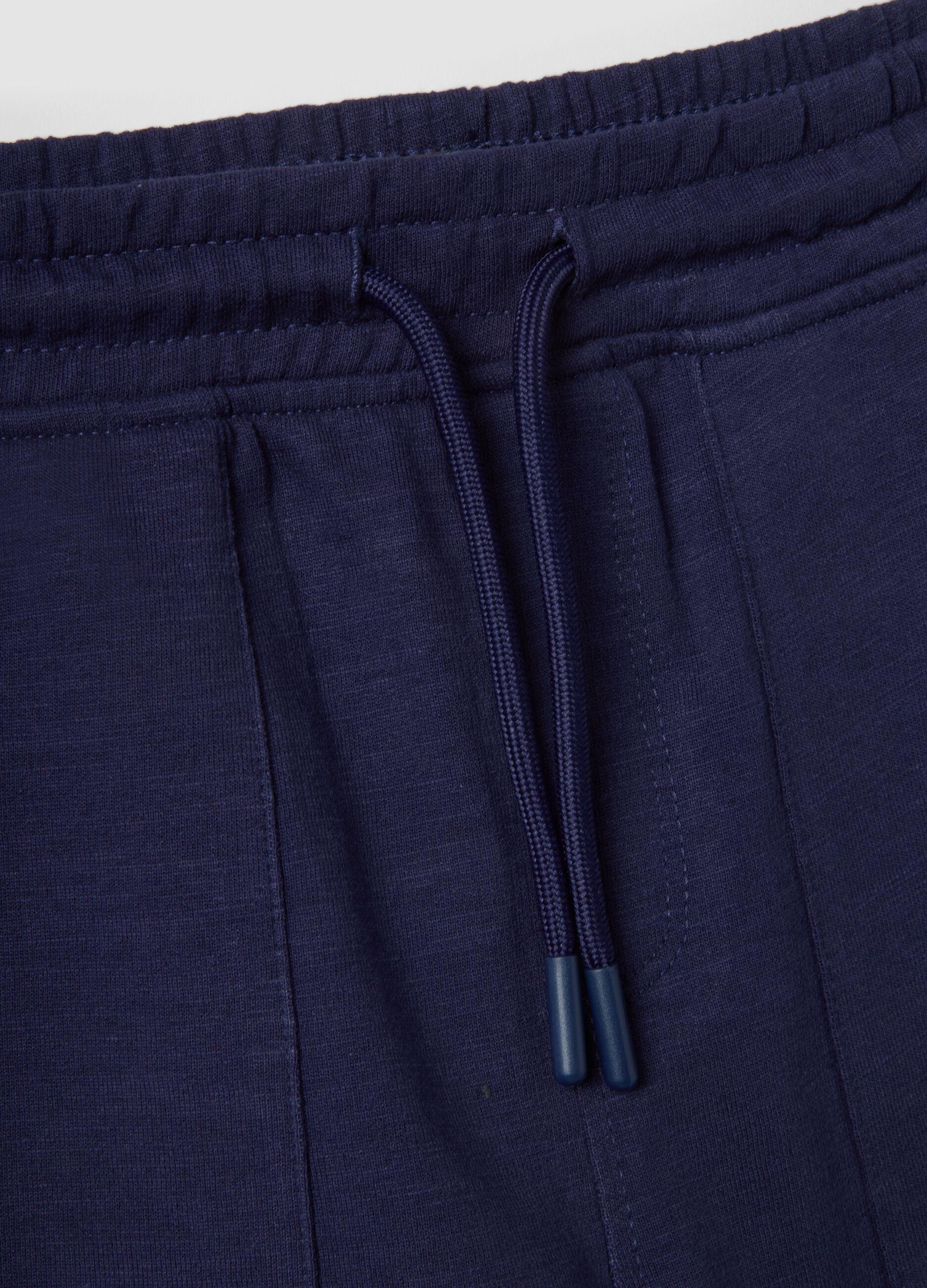 Boys&rsquo; blue pure cotton shorts with elasticated waist