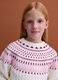 Maglione bianco girocollo in maglia jacquard regular fit_0