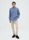 Pure Cotton Blue Regular Fit Shirt_1