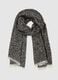 Heavy Grey Scarf in Mixed Materials_0