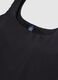 Black regular fit tank top with wide straps_5
