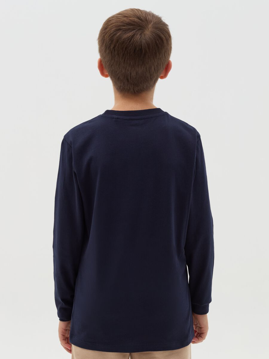 Long-sleeved T-shirt with college print_2