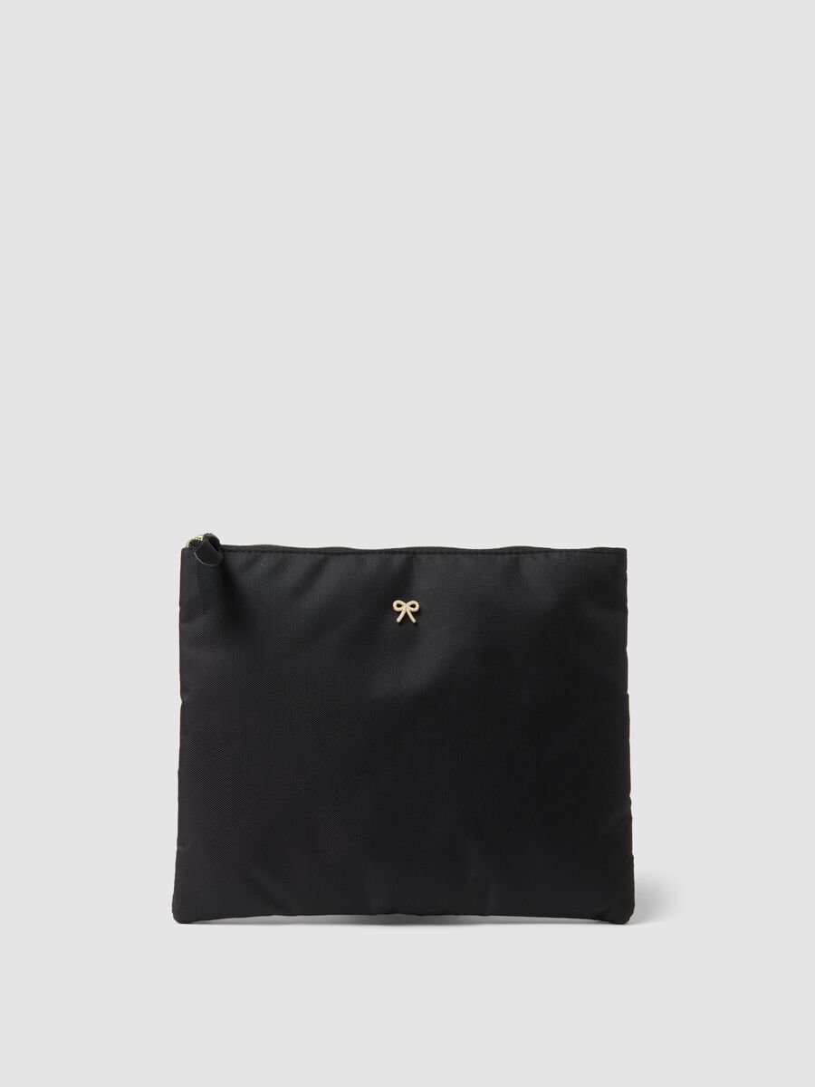 Pochette nera con zip_0