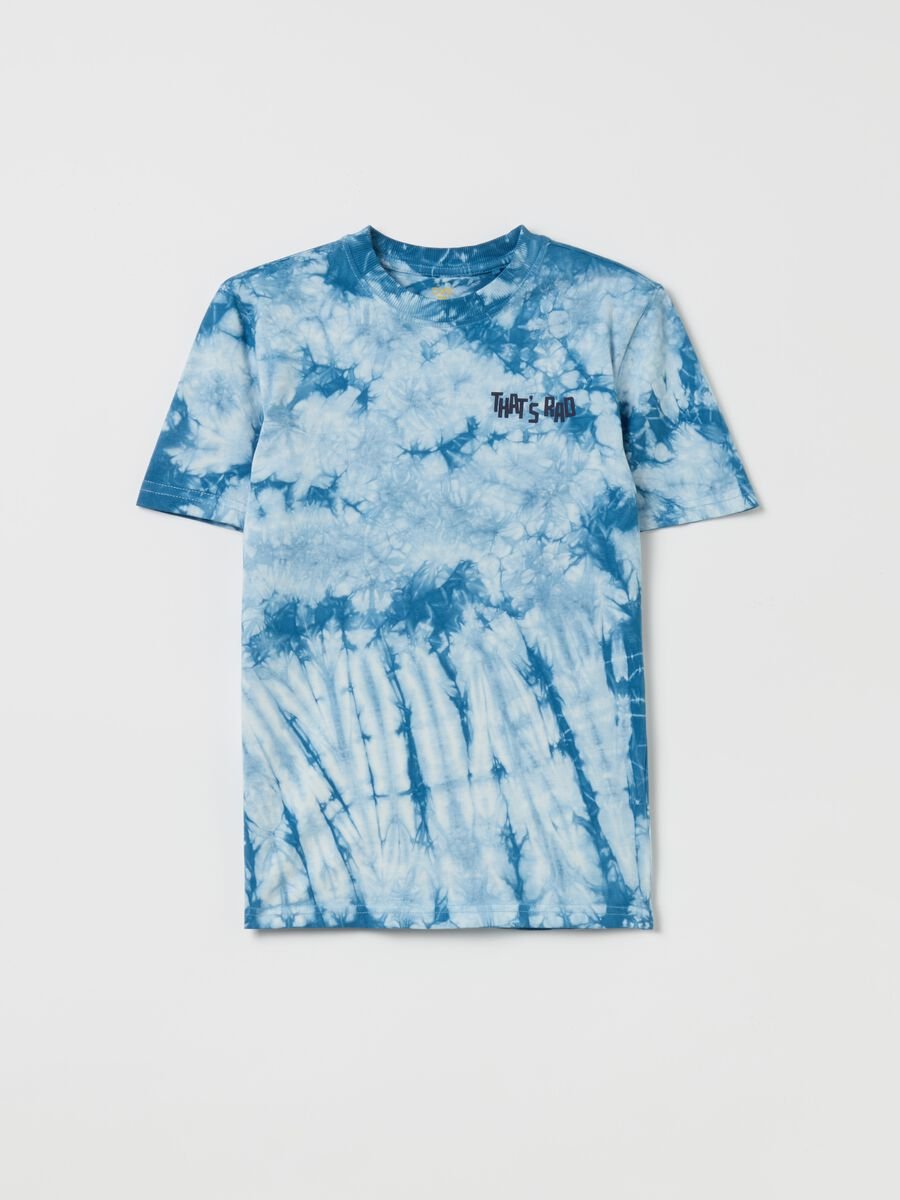 T-shirt Tie Dye con stampa "That's Rad"_3