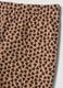 Brown stretch cotton leggings with heart print_2