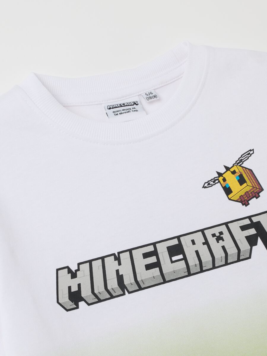 Kids' pure cotton multicolour regular fit t-shirt with Minecraft print_2