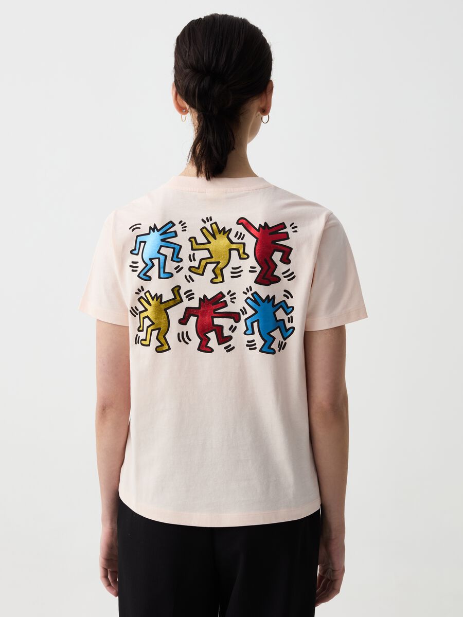 T-shirt con stampa omini Keith Haring_2