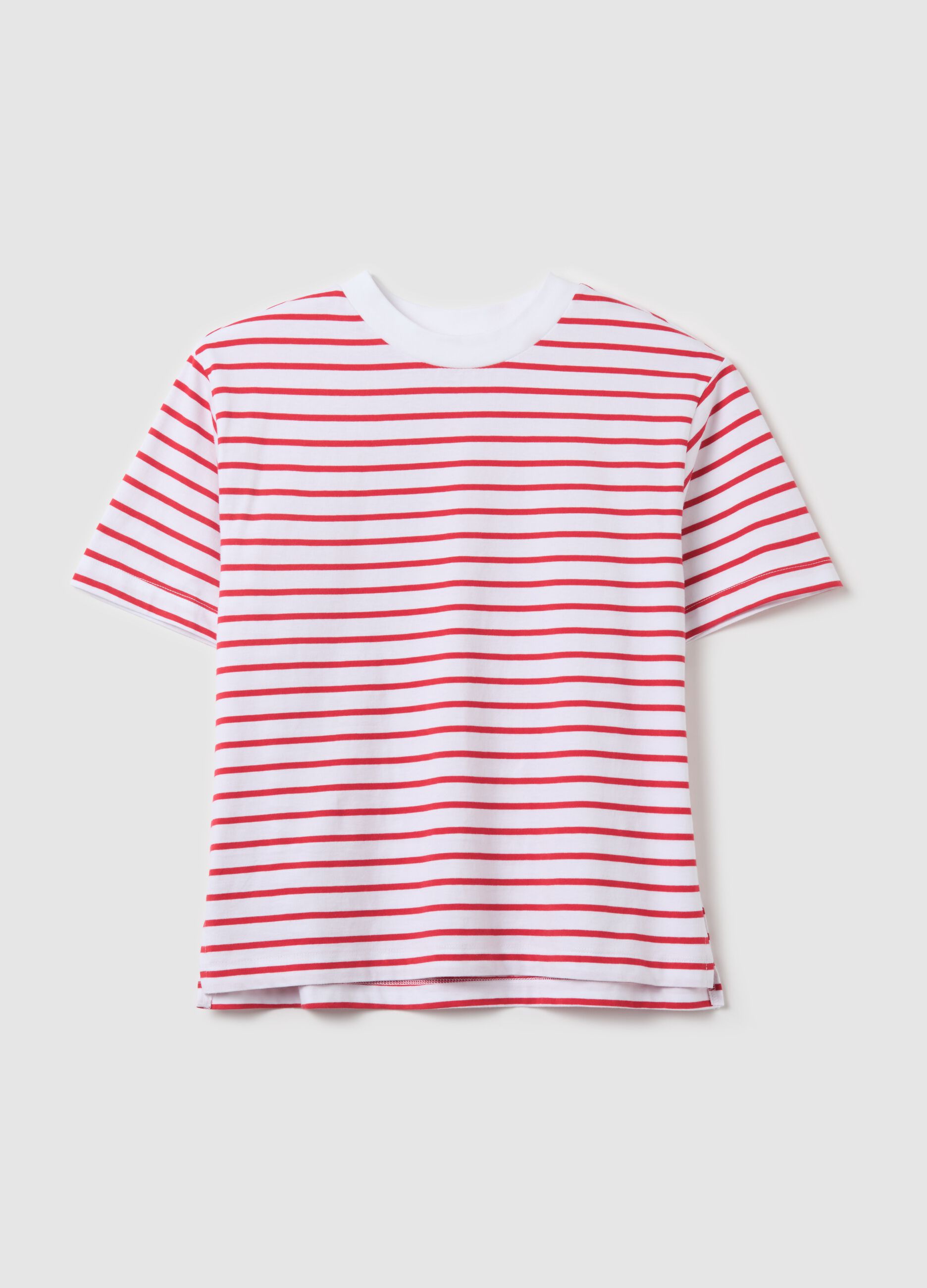 Striped cotton T-shirt