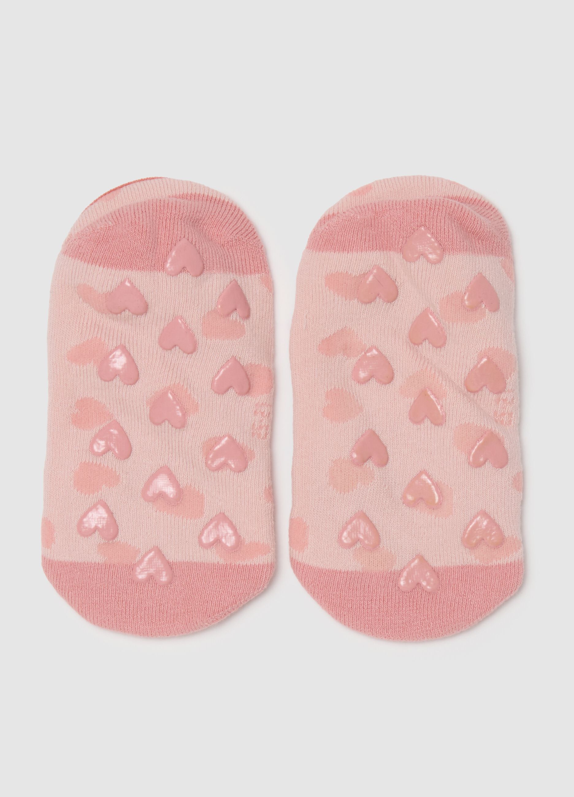 Pink Non-Slip Socks for Girls