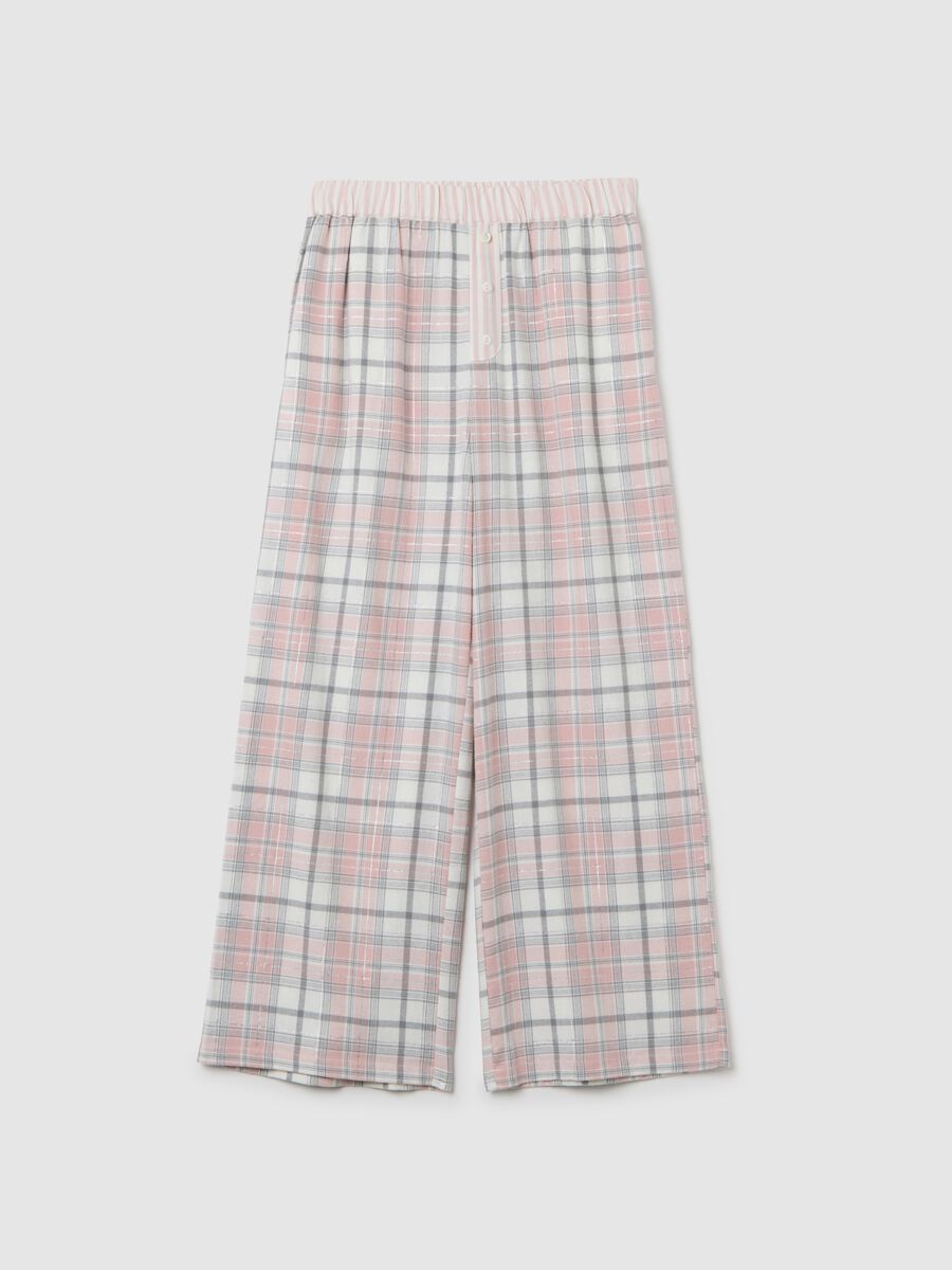 Multicolour Regular Fit Cotton Mix Pyjama Trousers_4