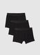 Set of three black stretch cotton regular fit boxers_4