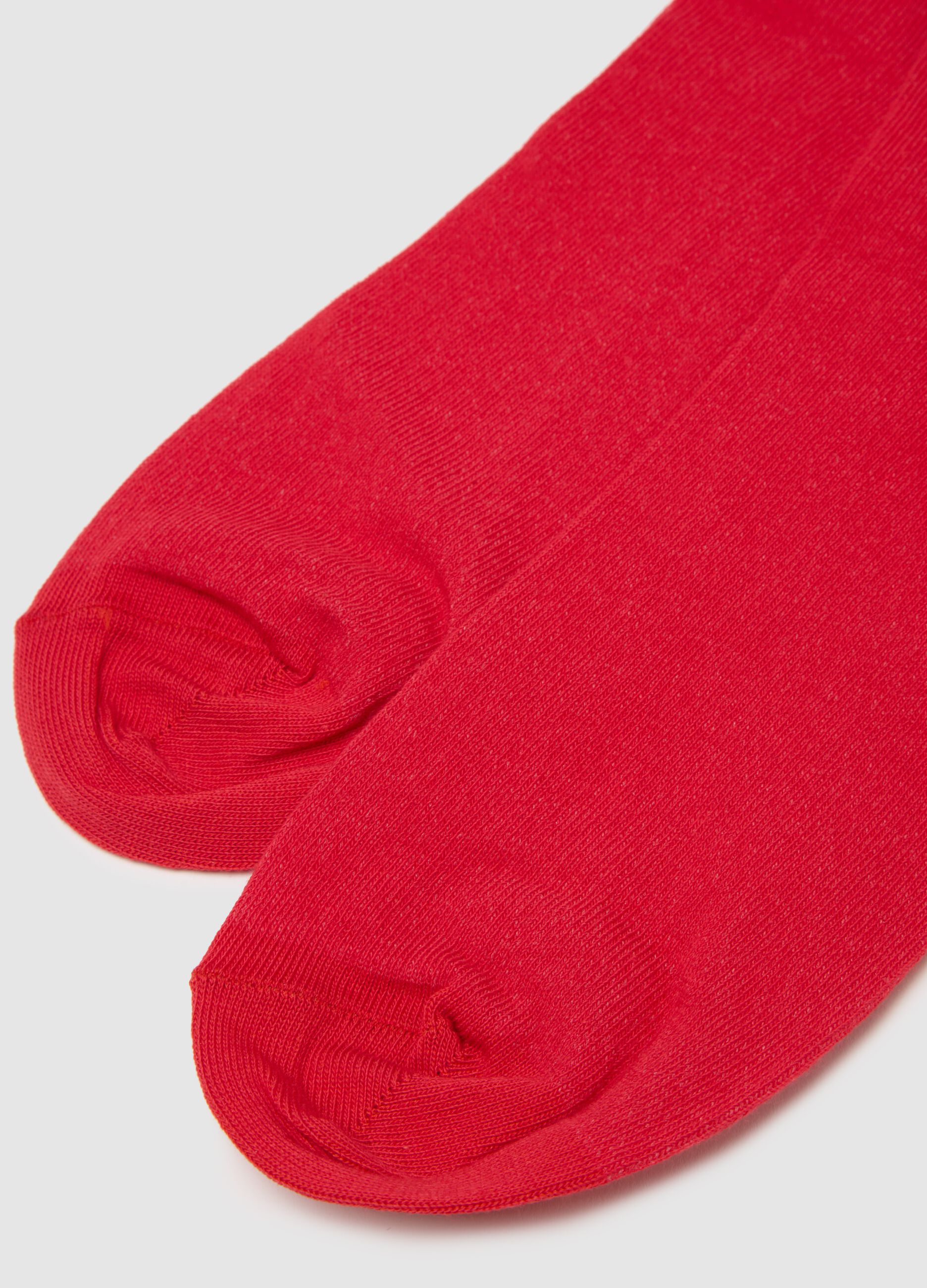 Set of two pairs of multicolour stretch cotton socks