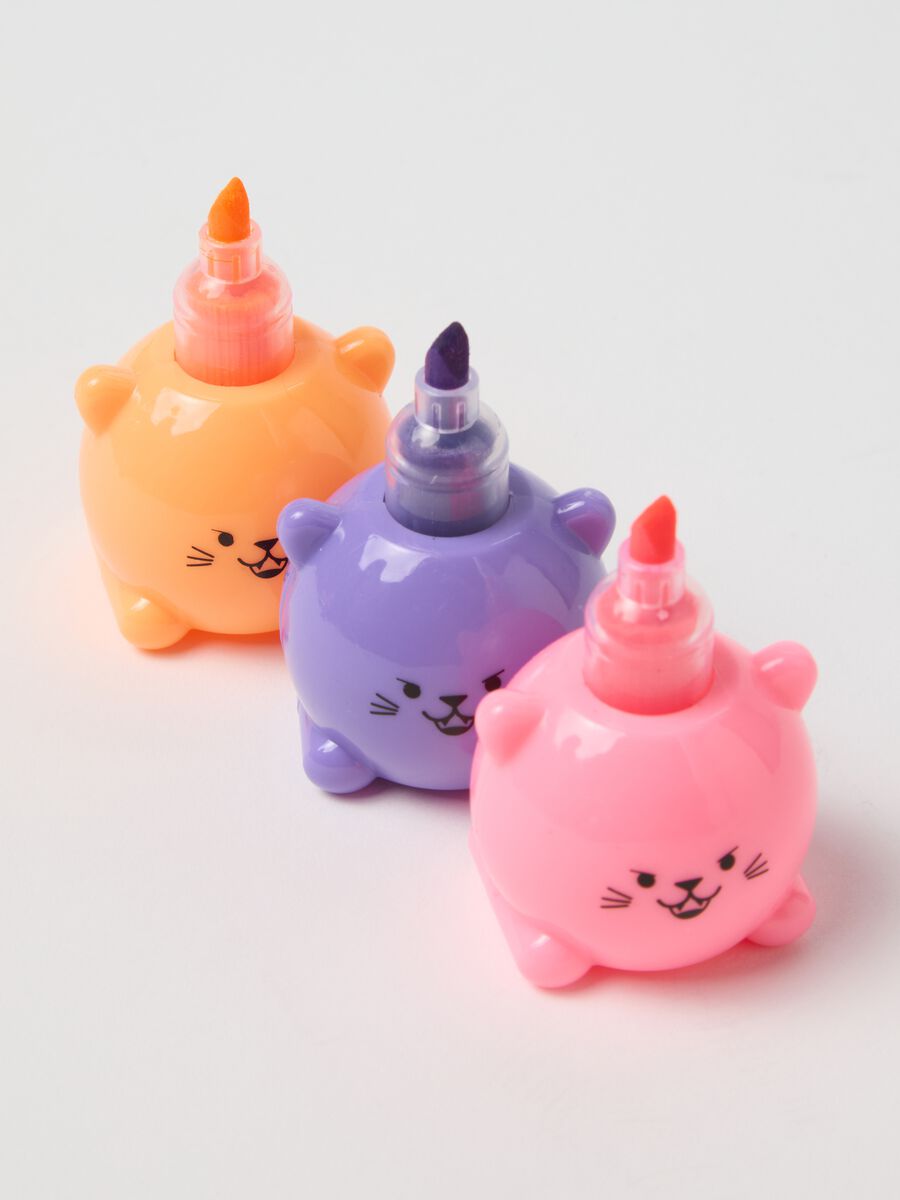 Multipack of six colourful mini highlighters_2